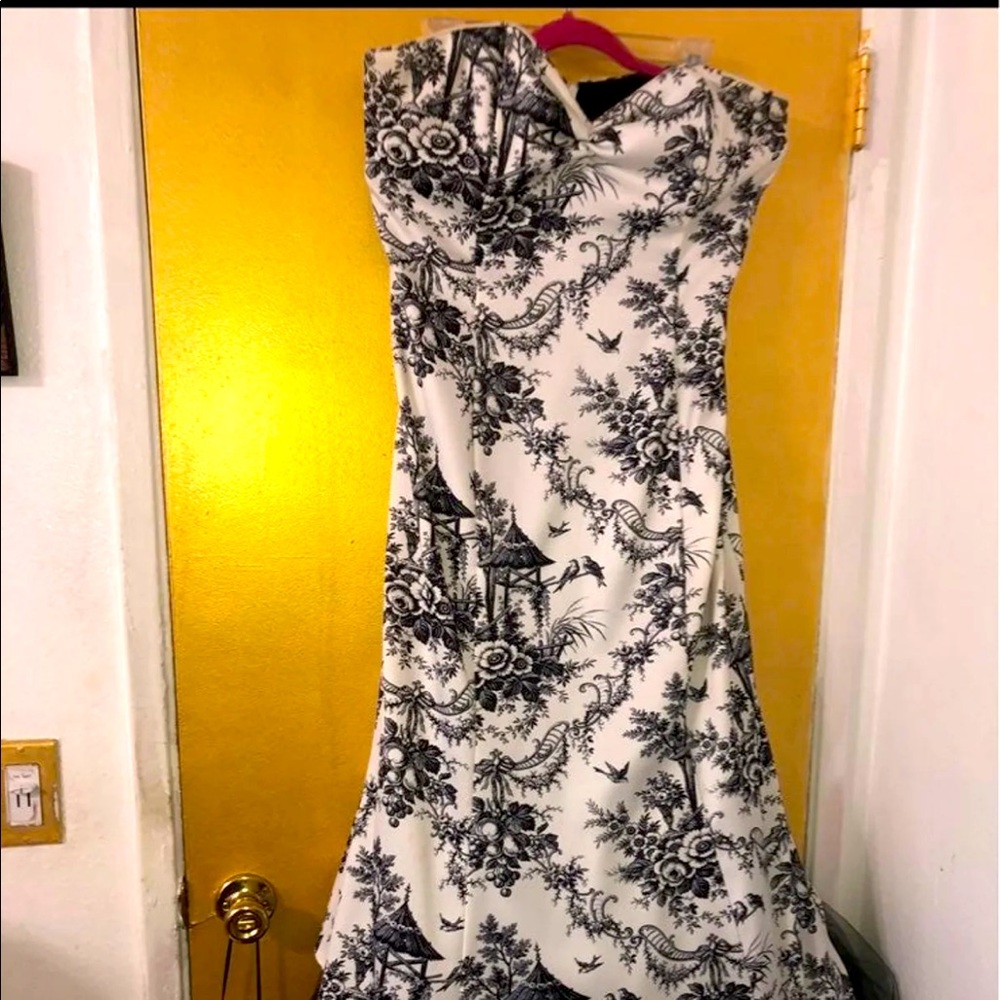 Black And White gown -Nature Theme